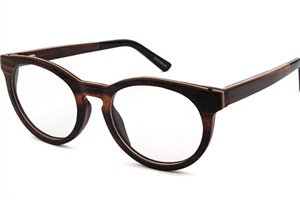 Round Browline Wooden Glasses Frames