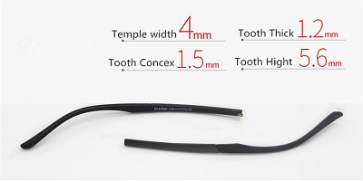 Replacement temples for glasses width 4mm