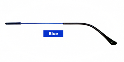Eyeglasses Temple Blue 2.7 MM, Thin Elastic Metal