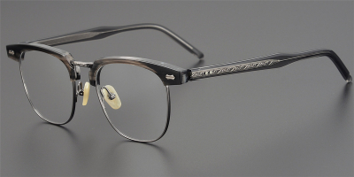 Vantage Clubmaster Browline Titanium Glasses Present Your Elegant and Chic
