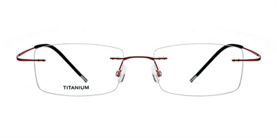 Brown Rimless  Titanium Glasses 