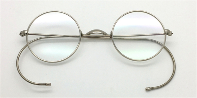 Discount Silver Cable Temples Glasses for Men 45mm