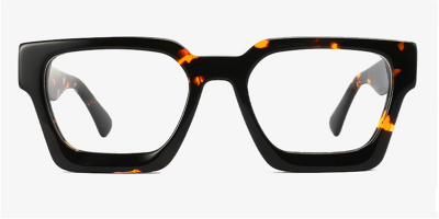 Discount no line bifocals reading glasses, Black & Clear Tortoise