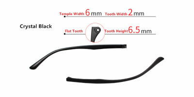 Eyeglasses temple for eyeglasses replacement 6.0 mm 