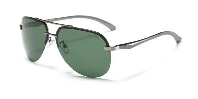 Polarized Rimless Sunglasses Gun Avistor Frame