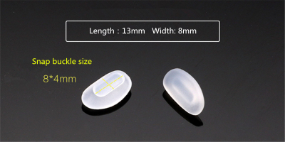 Parts of glasses-Oval Nose Pads on glasses 1.5cm*0.8cm