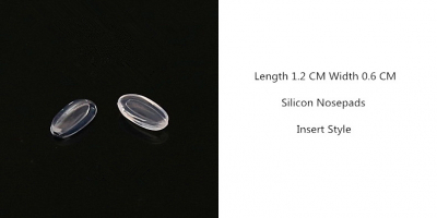 Non-Slip Silicone Nose Pad for Eyeglasses  Length 1.2cm  Width 0.6cm