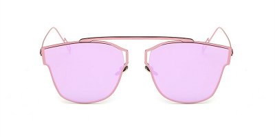 Prescription Flash Lens Sunglasses with Pink Frames