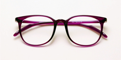 Cheap no line bifocals reading glasses, Purple