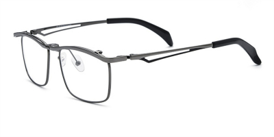 Top Line Rectangle Metal Rimless Glasses