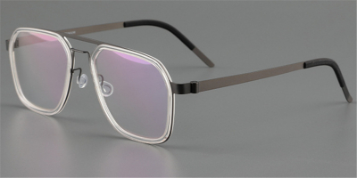 Rectangular  Pure Titanium Aviator Glasses, Clear Glasses | Clear Glasses Trend