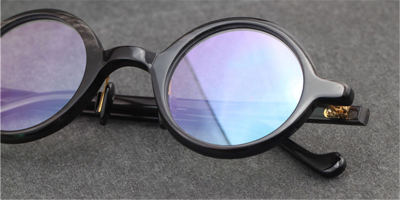  Round Buffalo Horn Glasses -Natural Horn Glasses  - 100% Genuine Horn - Rivets