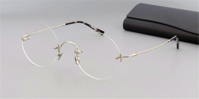 Round Glasses for Men, Steve Jobs Glasses, Silver 