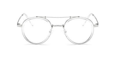 Clear Round Acetate Wrapped Aviator