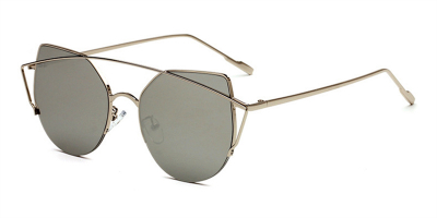 Prescription Hipster Sunglasses Silver Aviator
