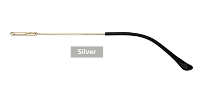 Silver Eyeglasses Temple Replacement 2.7 MM Elastic Metal