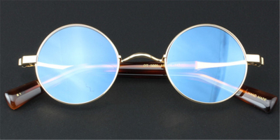 Pure Titanium Saddle Bridge Eyeglasses Round Glasses for Men and Women