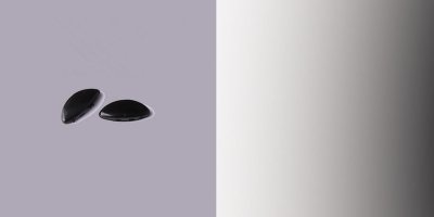 2 Pair of Black Silicone Nose Pads