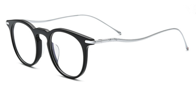 Titanium Browline Glasses