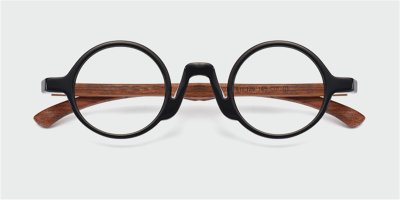 Super Small Round glasses for men Black 