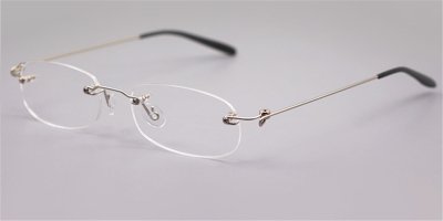 Oval Wire Metal Rimless Glasses Super Light