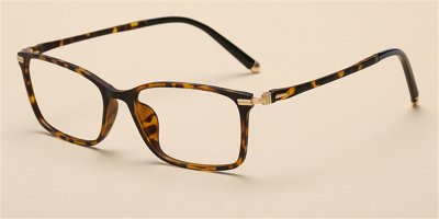 Tortoise thin plastic glasses, Flexible glasses