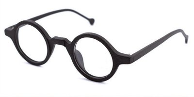 Super Small Round glasses for men Brown Woodgrain 