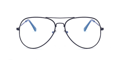 Hipster eyeglasses with Black Aviator Frame