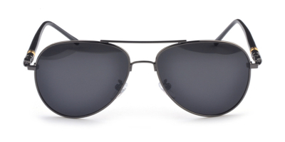 Flash Lens Sunglasses  with Gun Gray Aviator Frames