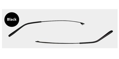 Thin Black  Eyeglasses Temple Dent Tooth