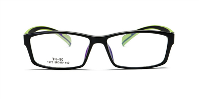Discount no line bifocals reading glasses, Black & Green