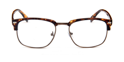 Discount no line bifocals reading glasses, Tortoise golden