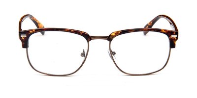 Discount no line bifocals reading glasses, Tortoise golden