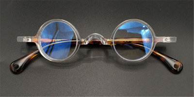Round Clear Glasses, Without Nose Pads