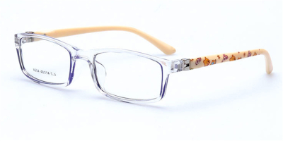 Kids Sports Glasses Clear Red in Front with Yellow 