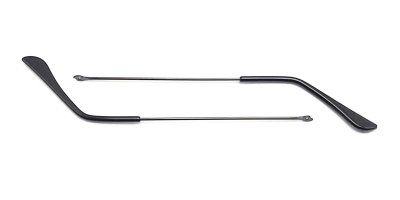 Eyeglass replacement temple arms gray  thinner metal
