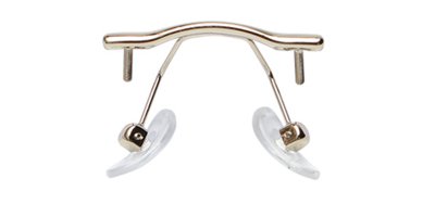 Glasses Bridge for Rimless Glasses, Silver
