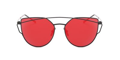 Hipster Colored Lenses Glasses with Aviator Frames 