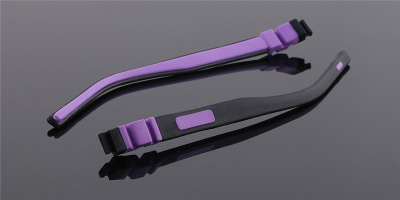 kids replacement temple push in black & purple