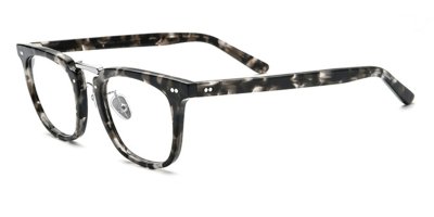 Marble Pattern Acetate Rectangular Eyeglasses 