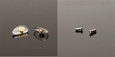 A pair of Screw in Nose Pads with Air Cushion