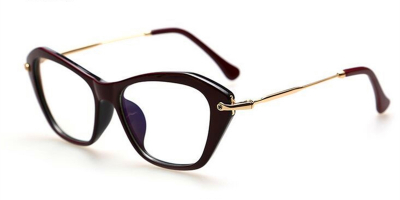 Online Cat Eye Reading Glasses, Wine Red