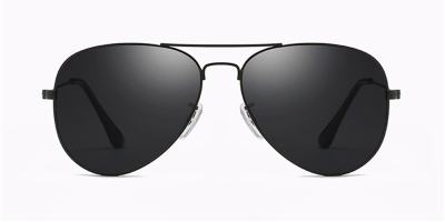 Prescription designer sunglasses,Classic Aviator, Black