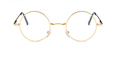 Discount round glasses for men,  Retro Golden