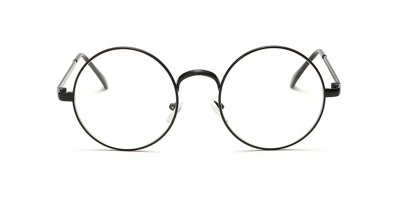 Prescription Glasses with Round Frames, Black