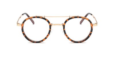 Tortoise Round Acetate Wrapped Aviator