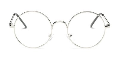 Silver  Frame for Round Bifocal Lenses