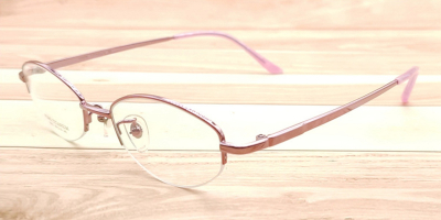 Red Small Titanium Womens Eyeglasses Frames | Design for Power Prescription