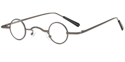 Best Super Small Round Glasses for Men, Gun Gray