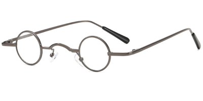 Best Super Small Round Glasses for Men, Gun Gray